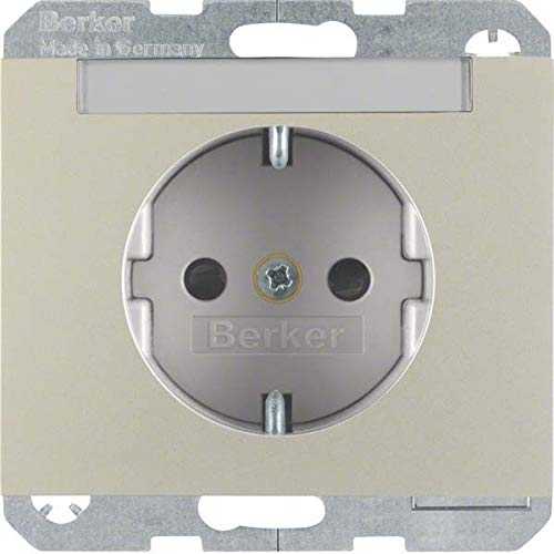 Berker 47387004 Steckdose SCHUKO mit Beschriftungsfeld u. erh.BS K.5 edelstahl, lackiert Mesch Shop Berker 47387004 Steckdose SCHUKO mit Beschriftungsfeld u. erh.BS K.5 edelstahl, lackiert Mesch Shop